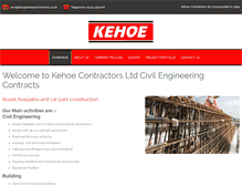 Tablet Screenshot of kehoecontractors.co.uk